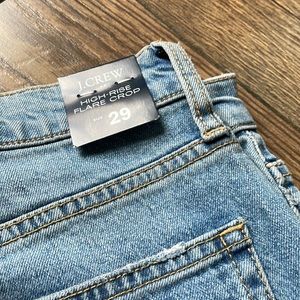 JCrew High Rise Flare Crop size 29 regular